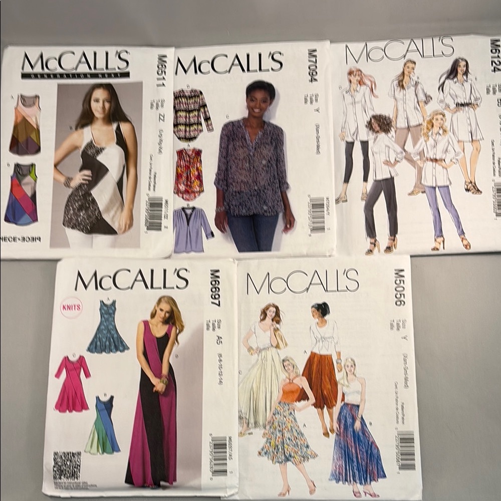 McCalls Pattern Collection - Bundle Of 5 Uncut/Unopened